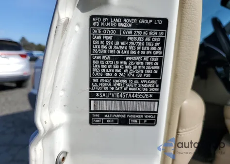 2000 Land Rover Range Rover 4.6 Hse Long Wheelbase z USA, uszkodzony, nr VIN SALPV1645YA445526